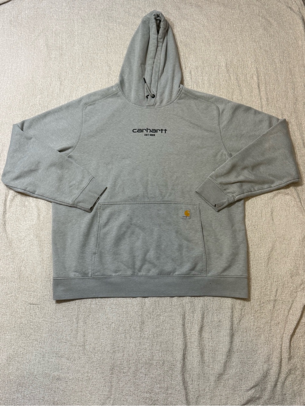 Carhartt Force Hoodie Mens XL Gray Relaxed Fit Workwear Gorpcore Streetwear